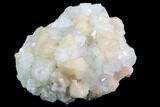 Zoned Apophyllite Crystals With Stilbite - India #91335-1
